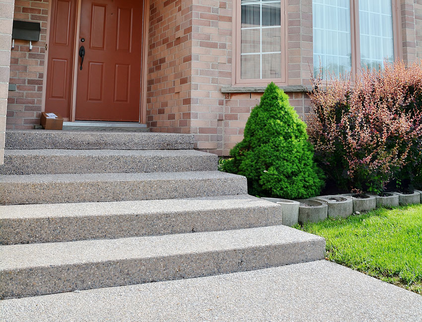 Concrete steps installation