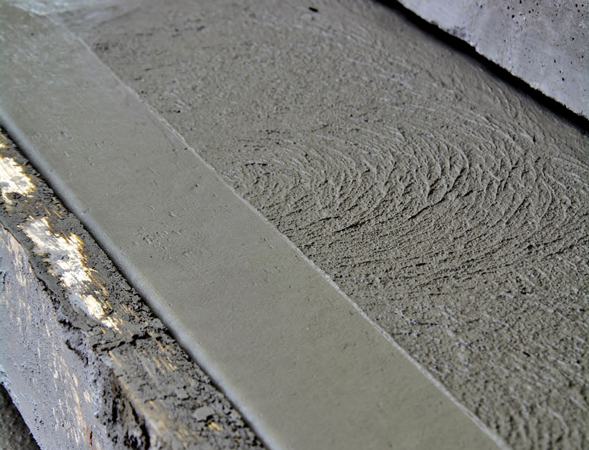 Concrete finish detail